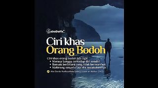 CIRI KHAS ORANG BODOH