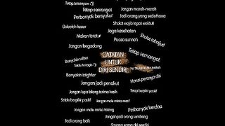 CATATAN UNTUK DIRI SENDIRI