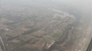 Windows Seat Camera Track Airplane View Travling Pakistan