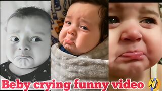 Cute baby crying vedio