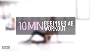 10 MIN BEGINNER AB WORKOUT __ No Equipment _ Pamela Reif