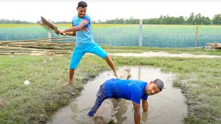 INdian Husband and Wife Funny Vedio Shot in village