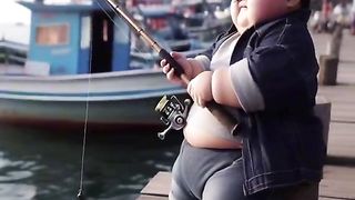Si bocil lagi mancing