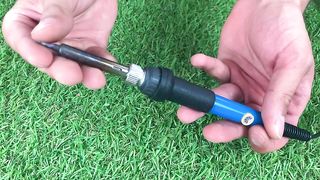 Why is Not it Patented Just Insert the Spark Plug into the Soldering Iron and Enjoy!