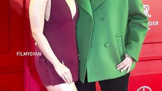 Alia Bhatt with Karan Johar on red carpet