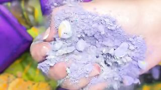 Lime Green and Violet Gym Chalk Crush #asmr
