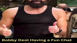 Bobby Deol Having a Fun Chat with the Paps #bobbydeol #rashmikamandana #shorts #short #trending #viral #bollywood #shortvideo