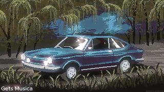 Clasic Car Pixel Lo-Fi - Gets Musica - seakan tergamabar