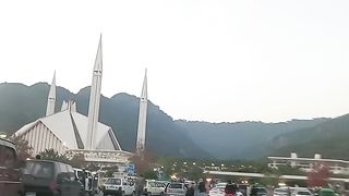 Beautiful evening here in islambad faisal msjid