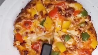 instant pizza recipe without oven and yeast _ voice credit @sagar'skitchen #ytshorts #youtubeshorts