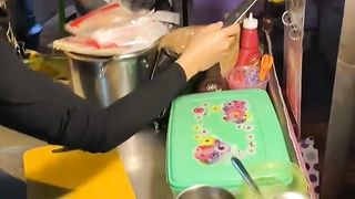Corte de bolo Jiggly original - Korean Street Food
