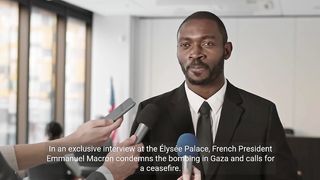 Israel Gaza war French President Calls for Ceasefire in Gaza