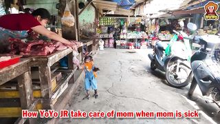 How YoYo JR take care of mom when mom is sick