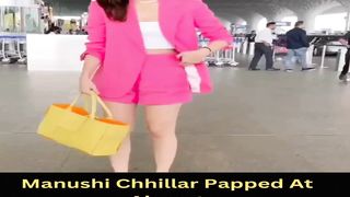 Manushi Chhillar Papped At Airport #manushichhillar #short #shorts #trending #viral #bollywood #viralshorts