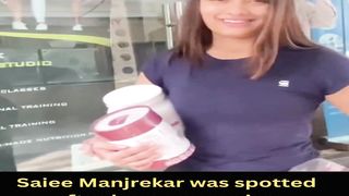 Saiee Manjrekar was spotted after her gym session #saieemanjrekar #shorts #short #trending #viral #bollywood #shortvideo