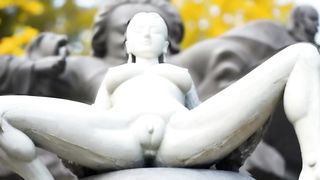 At beautiful marble statue 2