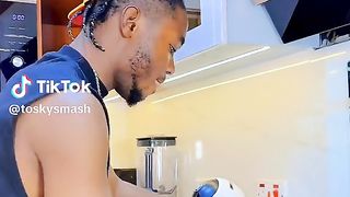 Stealing meat in the pot