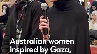 Australian women inspired by Gaza, embrance 