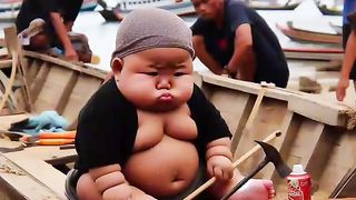 Anak kecil kerja keras