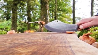 Buscraft SALMON best option for Camping ASMR Campfire Cooking ( Relaxing Sounds)