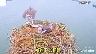 Animal World Funny English Voiceover Hawk Mom This is definitely not a hallucination!