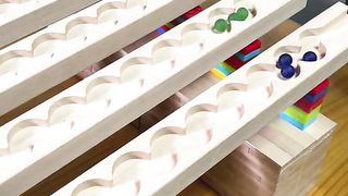Wooden box balls games marble music