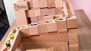 Wooden box balls games marble music 3