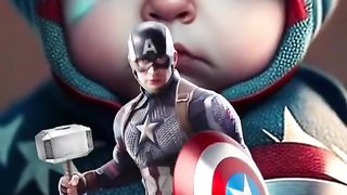 Cute Baby Superhero