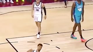 BRANDON MILLER GOING AT VICTOR WEMBANYAMA