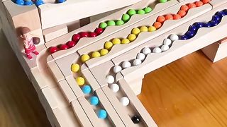 Wooden box balls games