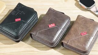 Carr ken Decent Size Very Spacious Top Zipper Wallets Plus Cardholder Rs 500