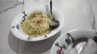 Lakso and Burgo are typical foods from South Sumatra, Indonesia