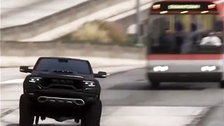   Ram TRX WHEELIE IN TRAFFIC!!!! Crazy LAUNCH CONTROL