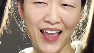 Funny makeup application