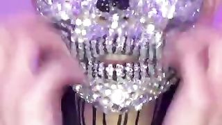 Rhinestone Skull Makeup Removal ASMR