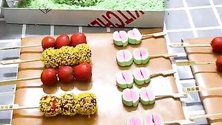 Ice Cream Rolls , China Street Food Dessert. #Shorts