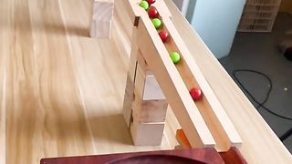 Wooden ball tracking number conference grant around 3