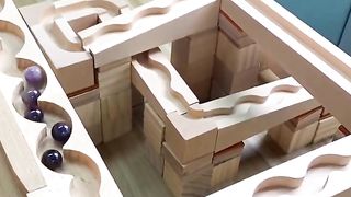 Wooden box balls games  tracking number hole distance disign and challenge