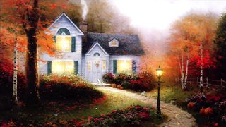 House in the autumn forest!