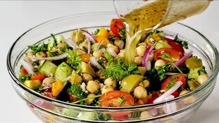 Mediterranean Chickpeas Salad Recipe