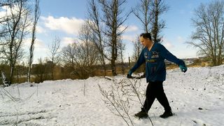 My training in the forest in the snow!