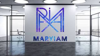 MARYIAM name logo design in pixellab in mobile/logo design education/name logo