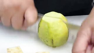 Amrud(Guava) Chaat ASMR Cooking __ #asmr #shorts #streetfood #indianasmrworld