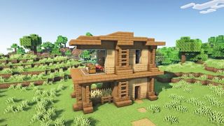 CASA SIMPLES DE DOIS ANDARES - MINECRAFT TUTORIAL