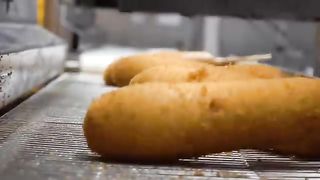 Mass production! Crispy Korean  Dogs Making Process