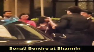 Sonali Bendre at Sharmin Sehgal's Wedding Reception! #sonalibendre #shorts #short #trending #viral #bollywood #shortvideo