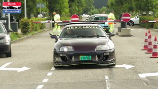 Modified Cars leaving Car Show! - 800HP Skyline, TopSecret Supra, GT500, AE86, R32 Pandem,.