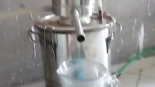 Distillation of rose water