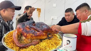 Fat_monkey_had_roasted_turkey_on_thanksgiving_day
