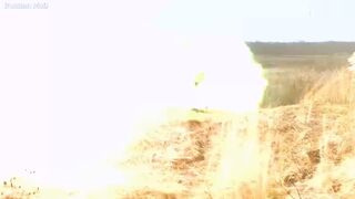 Russian conscripts train using rocket launchers in harsh weather conditions